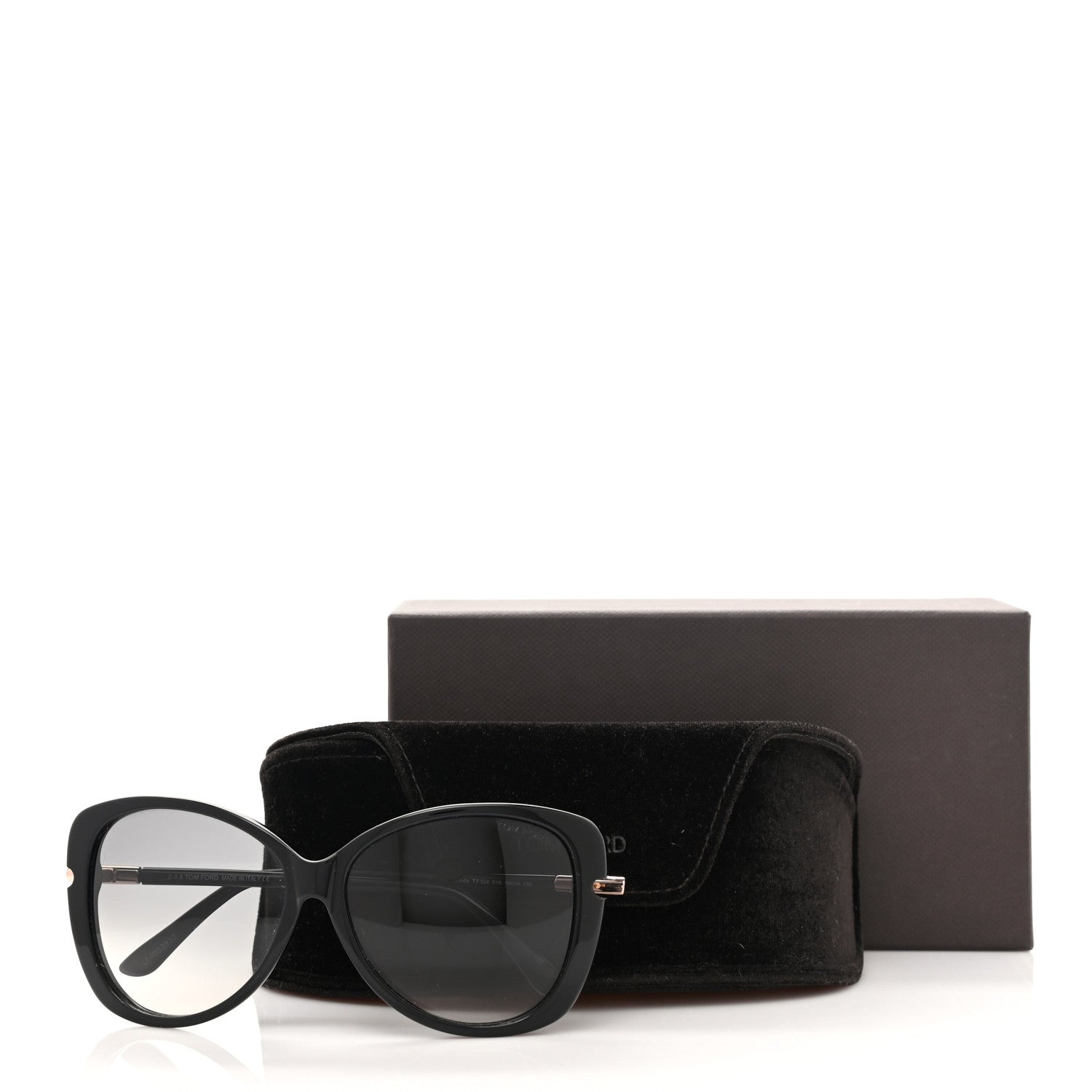 Tom Ford Linda Butterfly Sunglasses TF324 Black 8 of 8