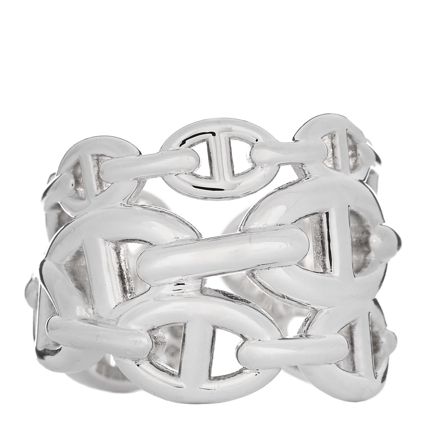 Sterling Silver GM Chaine d'Ancre Enchainee Band Ring 59 8.75