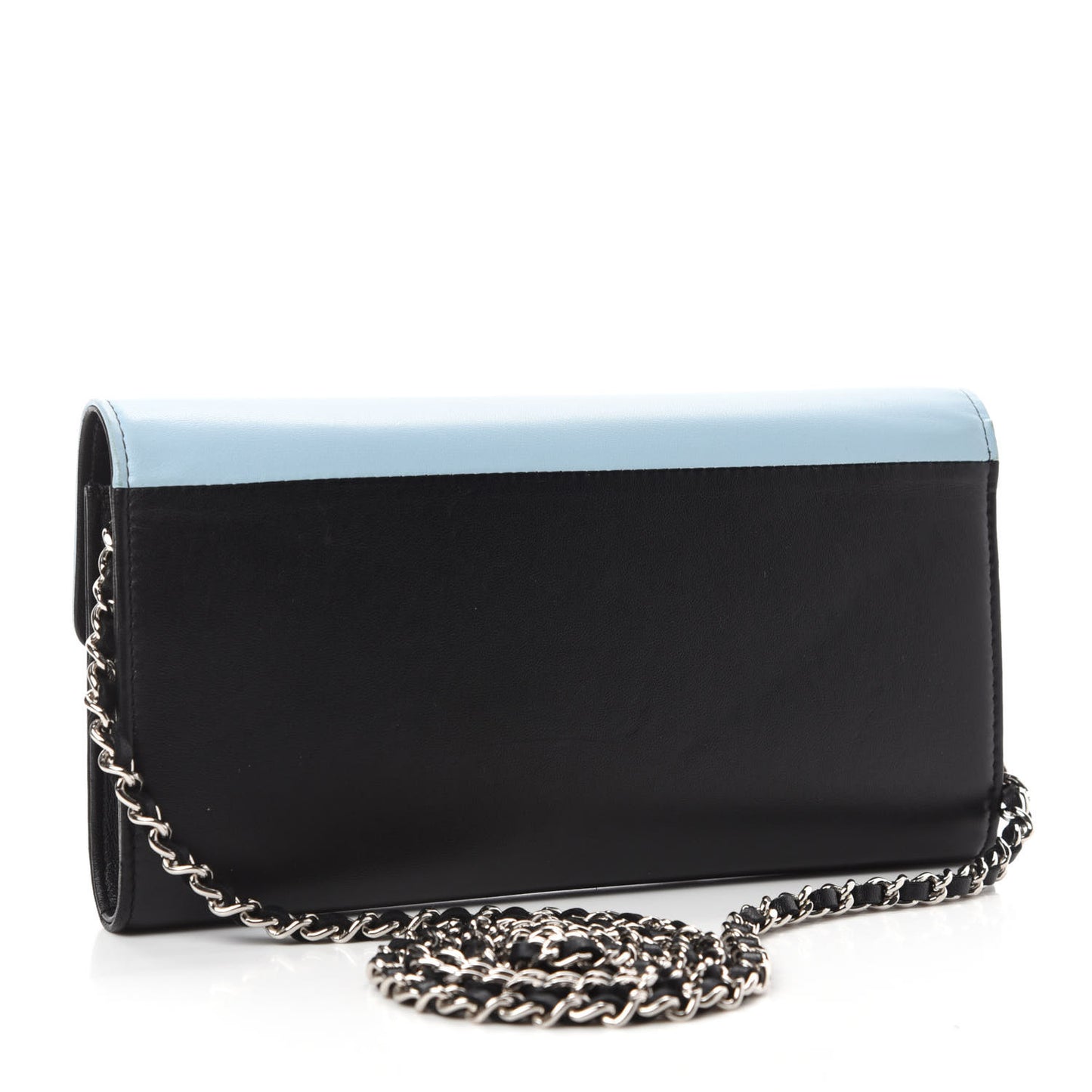Lambskin Airlines Wallet On Chain WOC Blue Black Red
