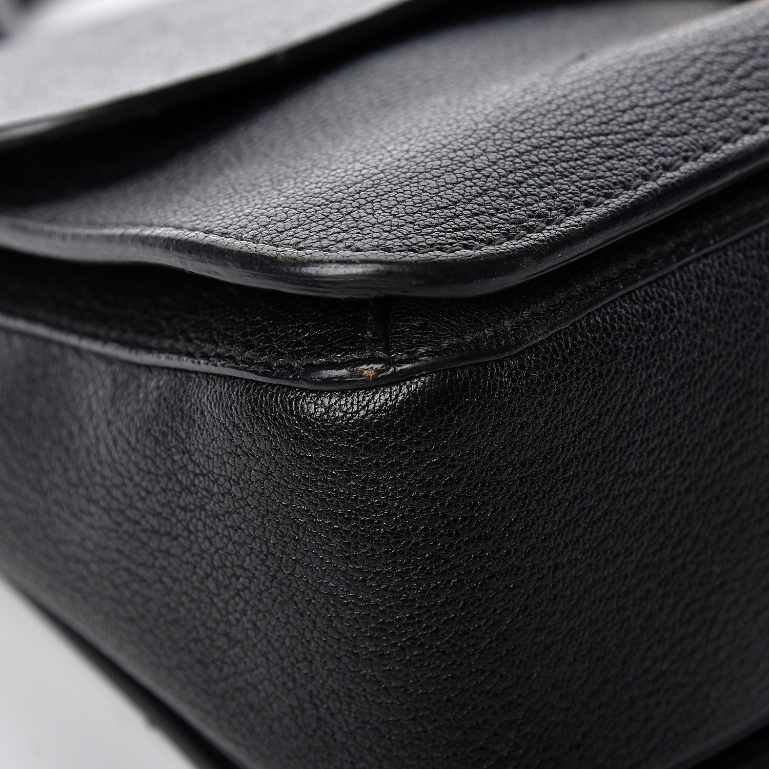 Miu Miu Goatskin Madras Shoulder Bag Black 9 of 24