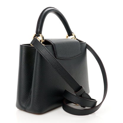 Louis Vuitton Taurillon Capucines BB Black Fuchsia 3 of 10