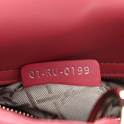 Christian Dior Lambskin Cannage Small My ABCDior Lady Dior Coral 7 of 11