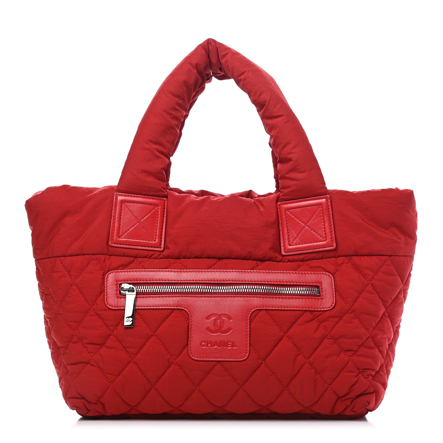 Chanel Nylon Quilted Coco Cocoon Tote Red 1 of 9