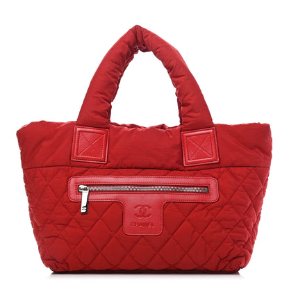 Chanel Nylon Quilted Coco Cocoon Tote Red 1 of 9