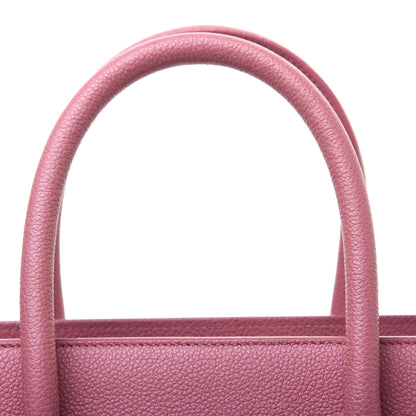 Saint Laurent Grained Calfskin Small Sac De Jour Dark Rose 31 of 33