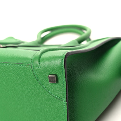 Celine Drummed Calfskin Mini Luggage Mint 9 of 12