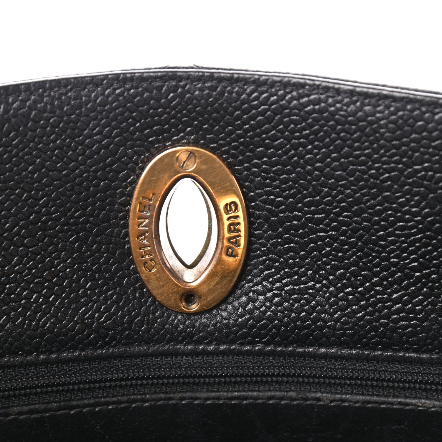 Chanel Caviar Quilted CC Shoulder Bag Black 9 of 12