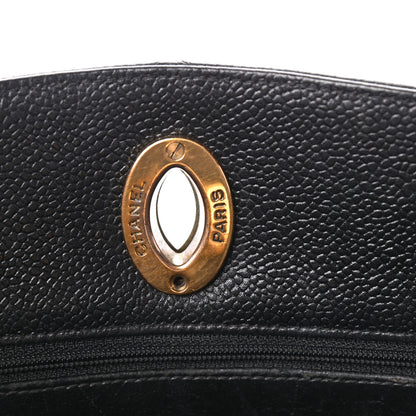 Chanel Caviar Quilted CC Shoulder Bag Black 9 of 12