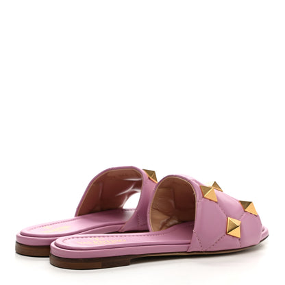 Valentino Garavani Nappa Roman Stud Flat Slide Sandals 35.5 Giacinto 4 of 9