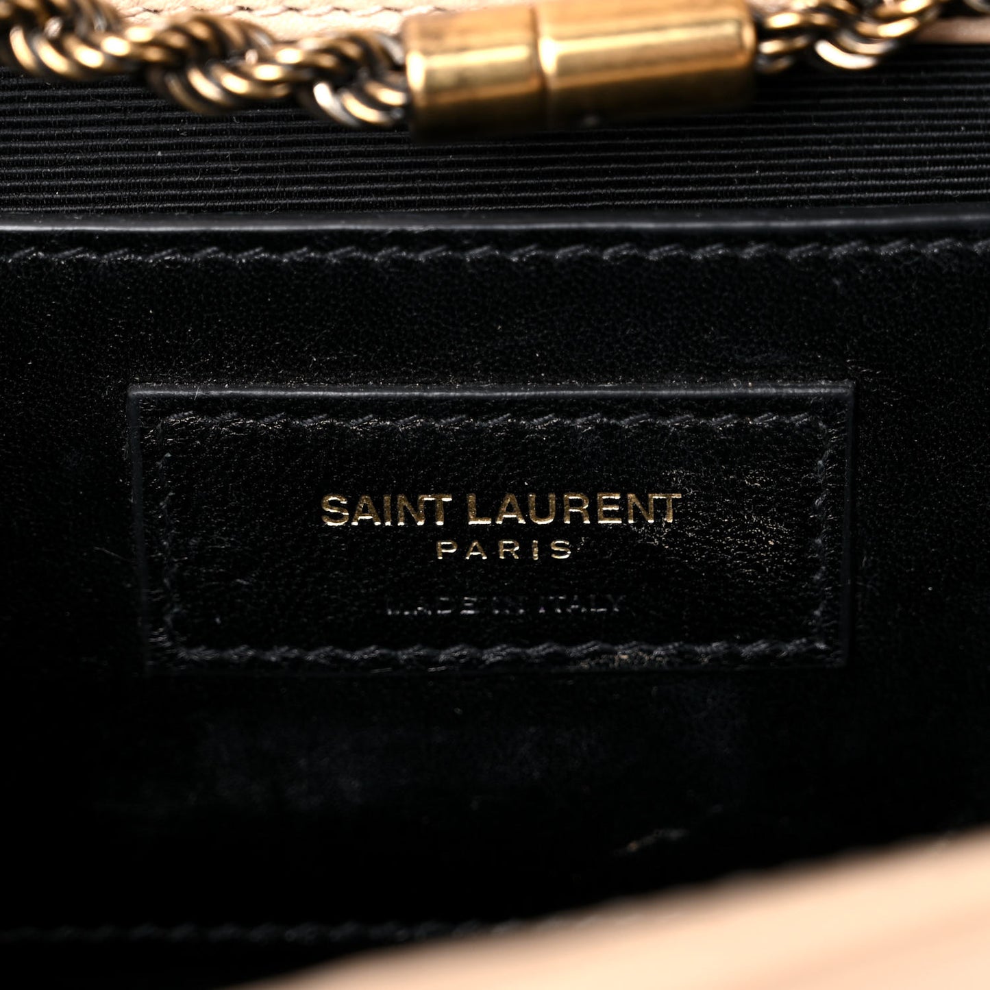 Smooth Calfskin Medium Braided Monogram Kate Satchel Nude Powder