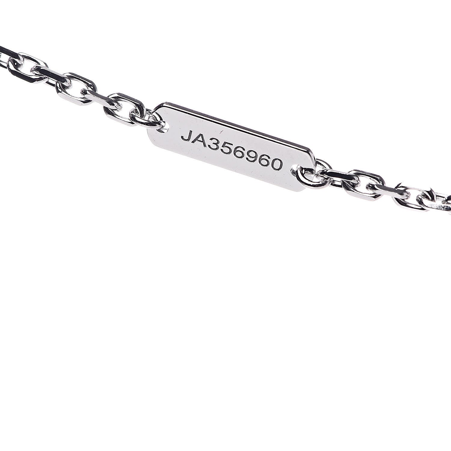 Van Cleef & Arpels 18K White Gold Black Onyx Magic Alhambra Pendant Necklace 6 of 7