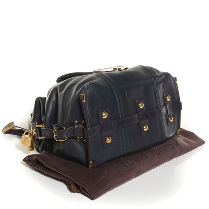 Louis Vuitton Calfskin Sac Louis Bleu 4 of 7