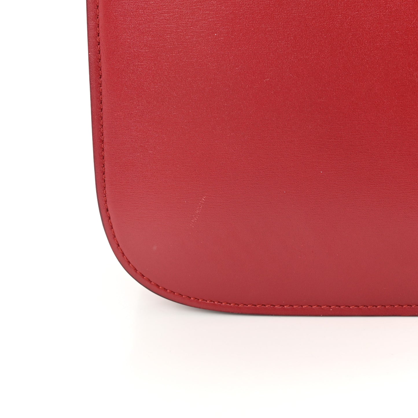 Box Calfskin Medium Classic Box Flap Bag Dark Brick