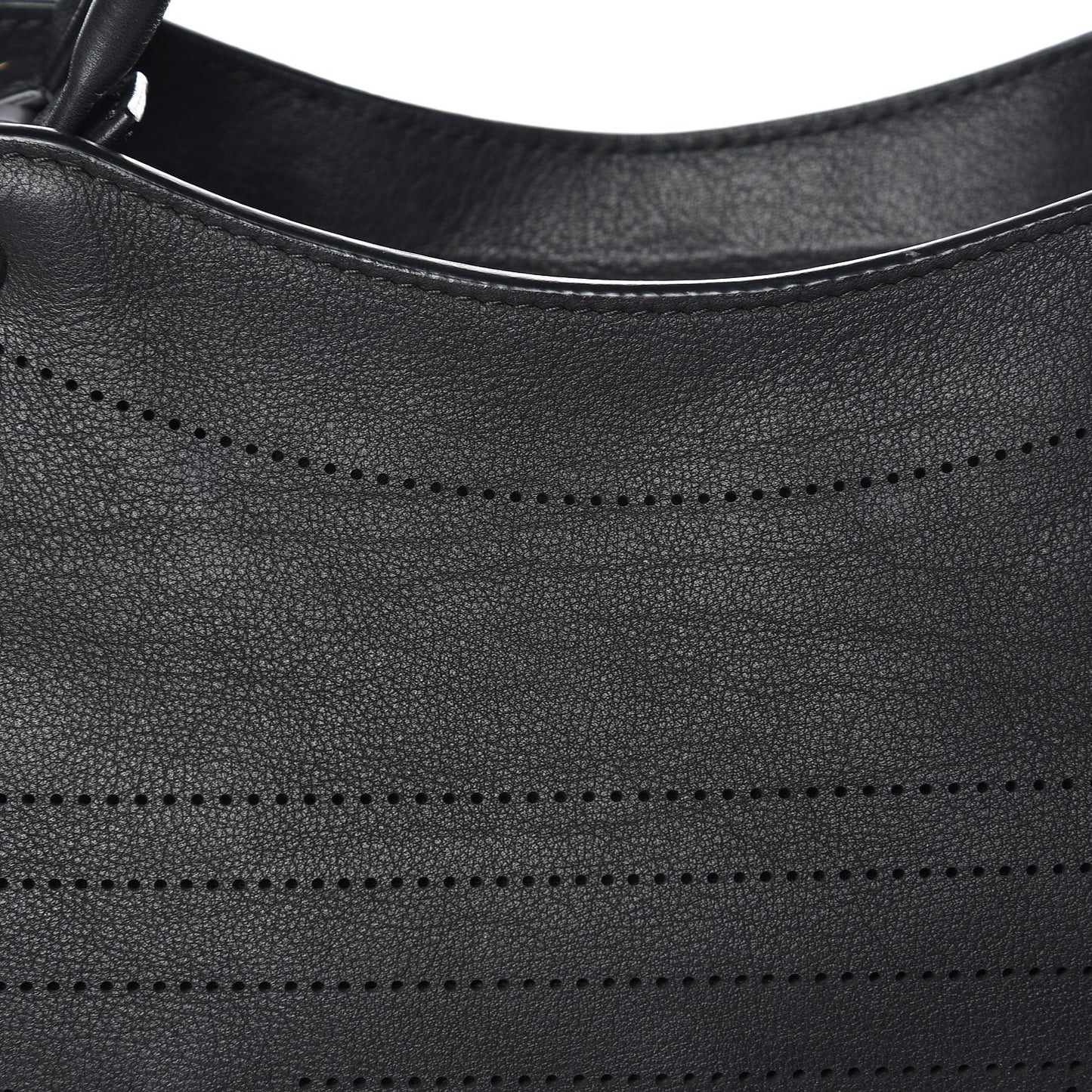 Veau Soyeux Perforated Blackout Hardware City Black