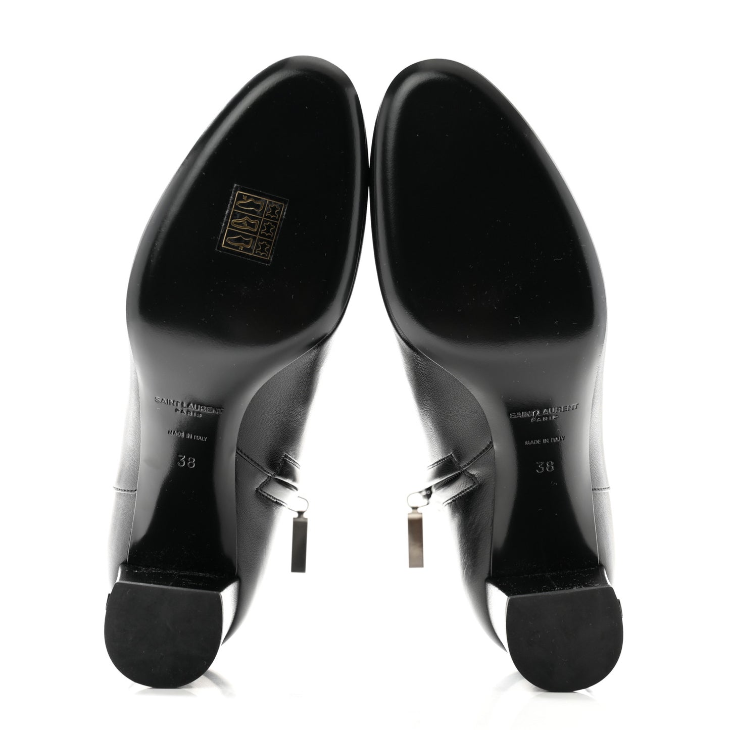 Nappa Vendome Loulou Ankle Zip Boot 38 Black