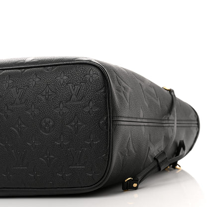 Louis Vuitton Empreinte Monogram Giant Neverfull MM Black 9 of 10
