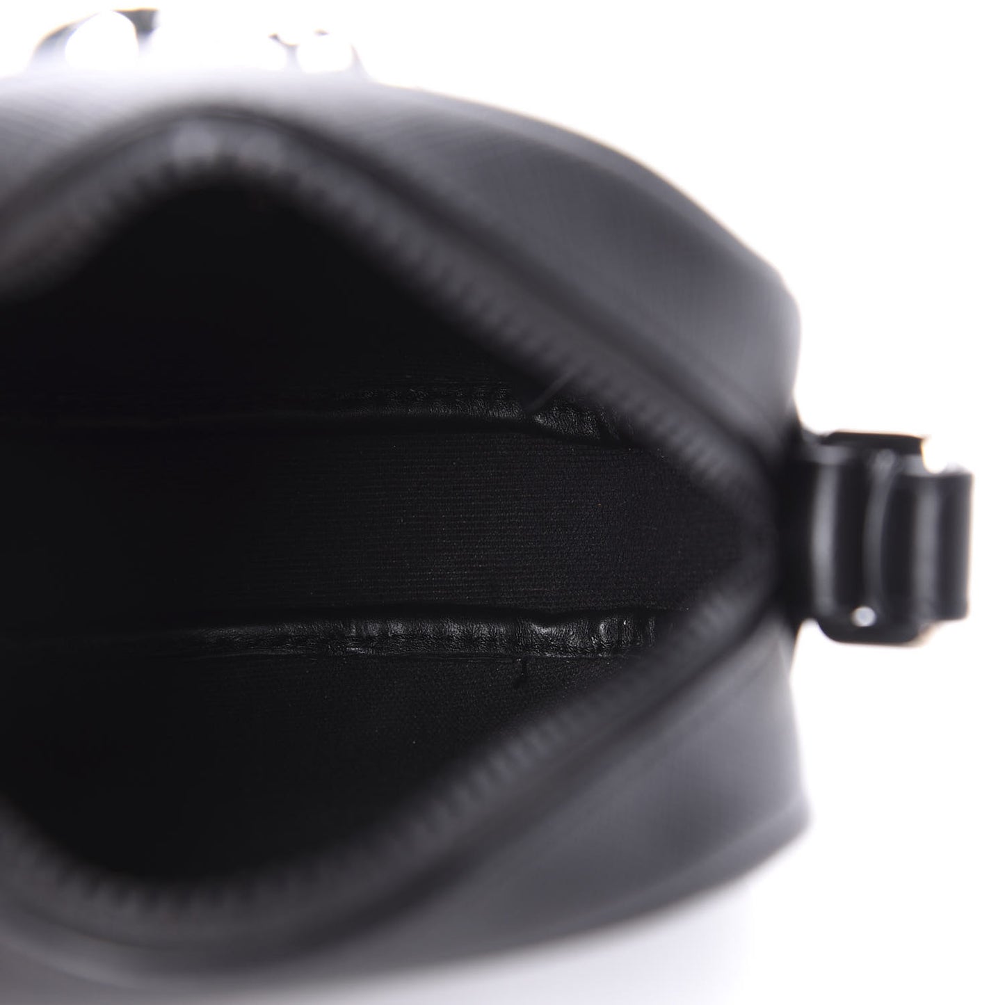 Saffiano Small Medusa Messenger Bag Black