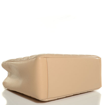 Chanel Caviar Quilted Grand Shopping Tote Beige 4 of 8