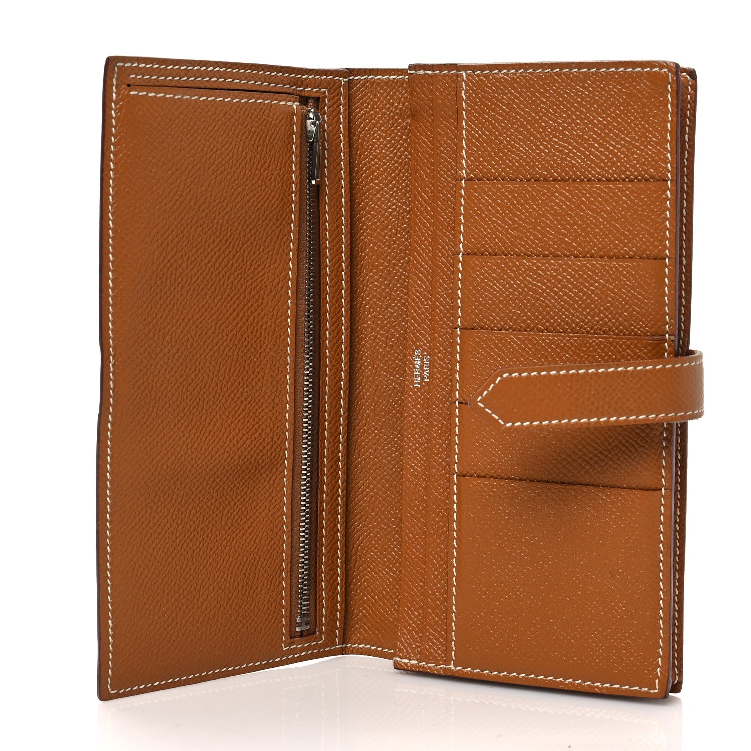 Hermes Epsom Bearn Gusset Wallet Gold 5 of 6