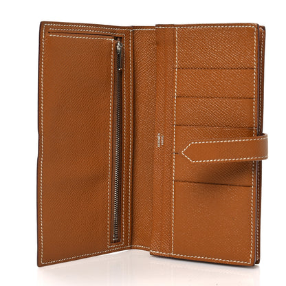 Hermes Epsom Bearn Gusset Wallet Gold 5 of 6