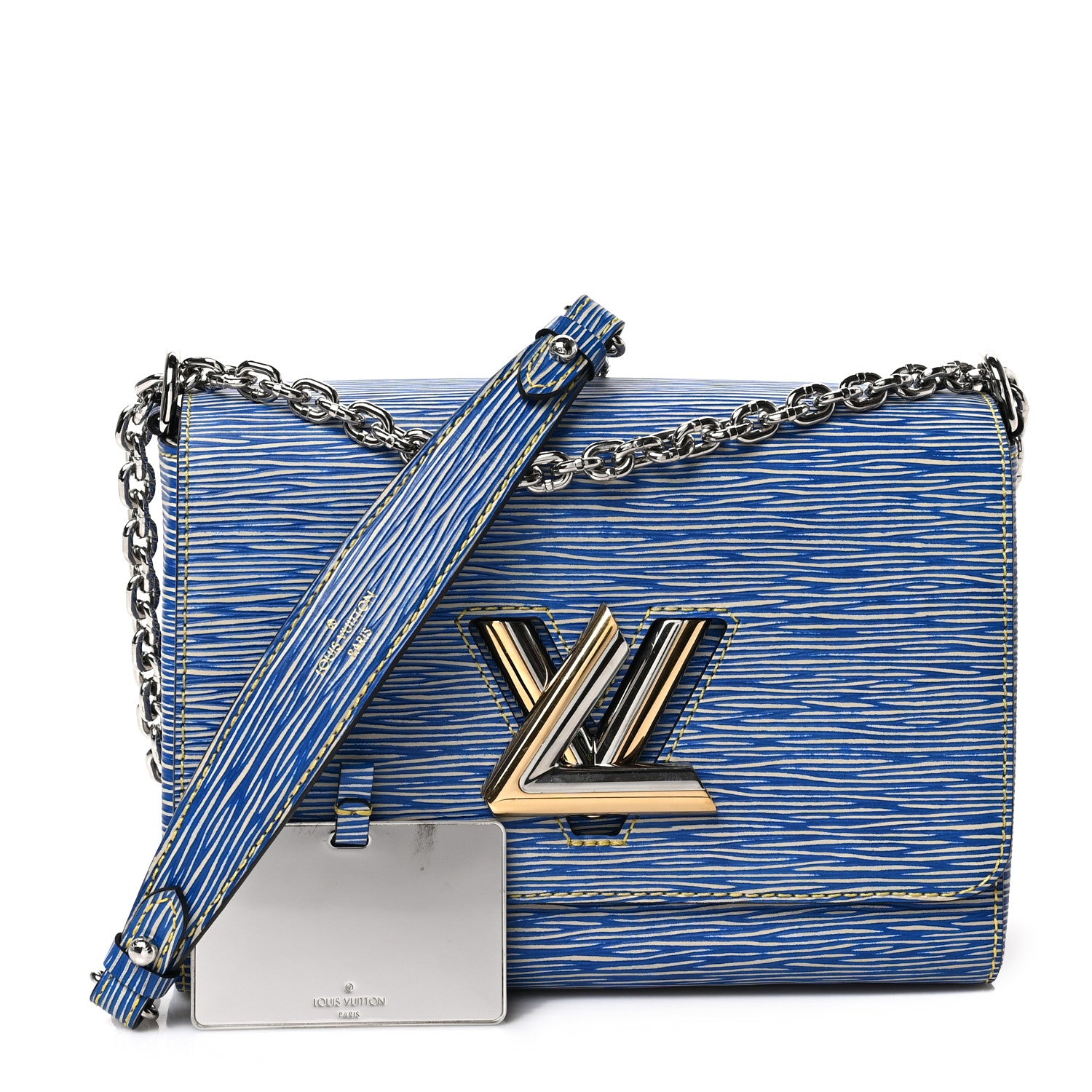 Louis Vuitton Epi Twist Shoulder Bag MM Denim Light 1 of 8