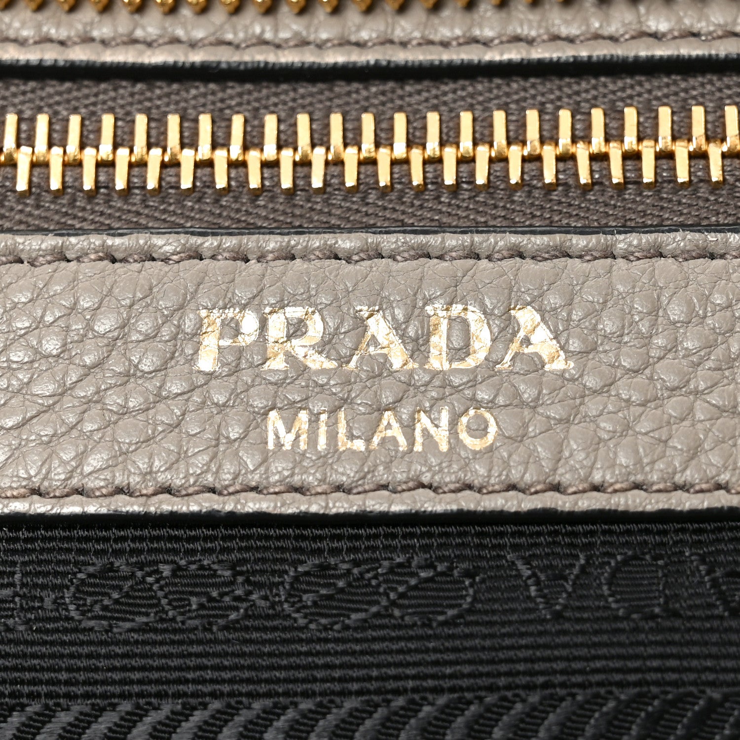 Prada Vitello Daino Zippered Tote Argilla 6 of 9