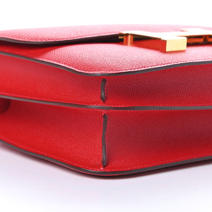 Hermes Epsom Constance 24 Rouge Casaque 10 of 14