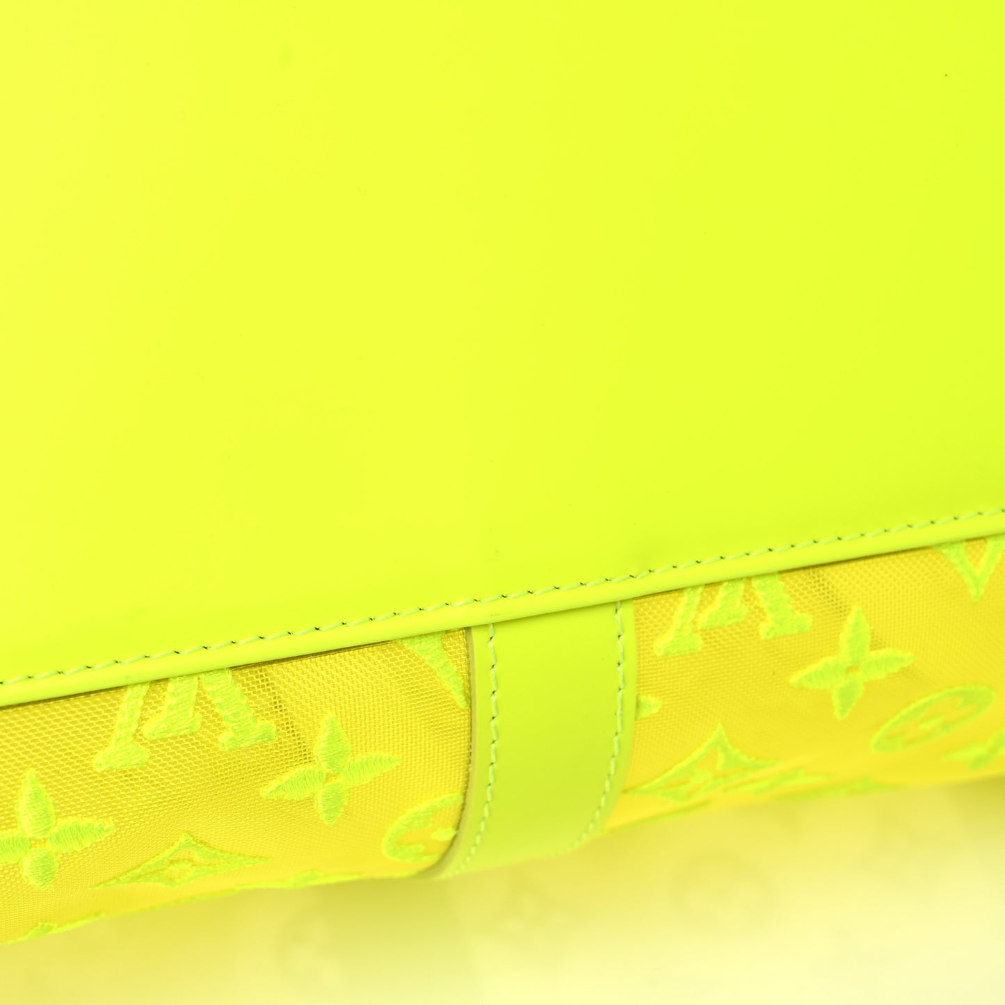 Monogram Fluo See Through Keepall Bandouliere 50 Yellow