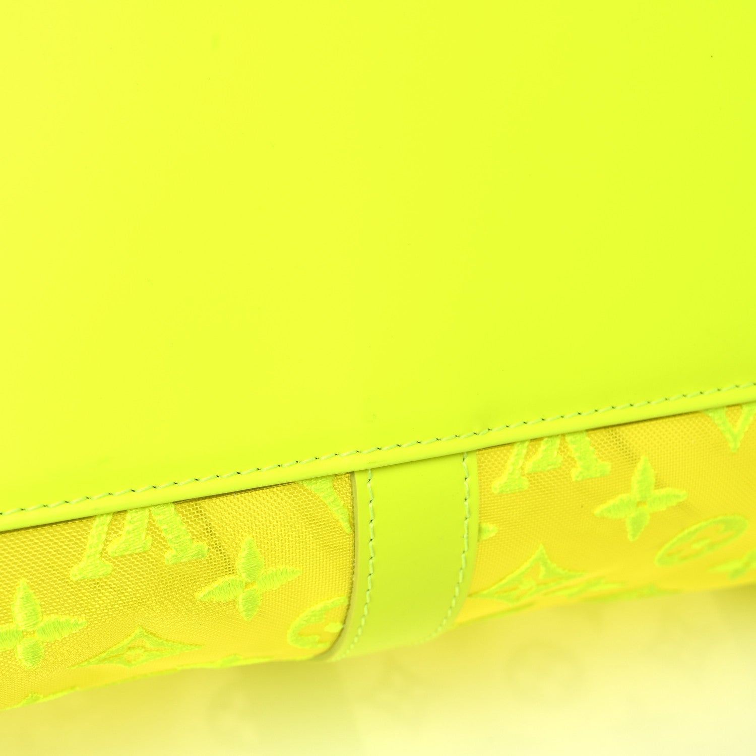 Louis Vuitton Monogram Fluo See Through Keepall Bandouliere 50 Yellow 12 of 15