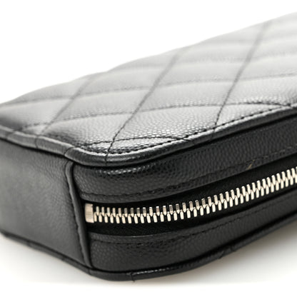 Chanel Caviar Quilted Phone Holder Wallet On Chain WOC Black 9 of 10