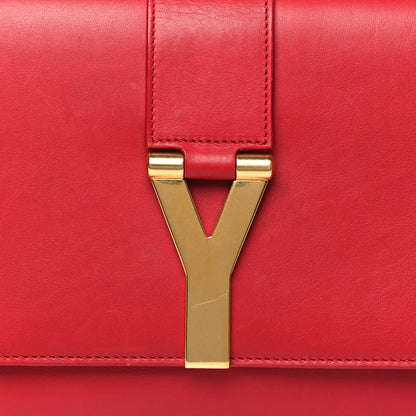 Saint Laurent Calfskin Classic Y Ligne Clutch Red 8 of 10
