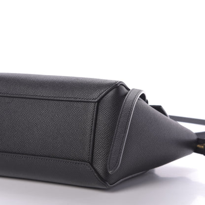 Celine Grained Calfskin Nano Belt Bag Black 9 of 11