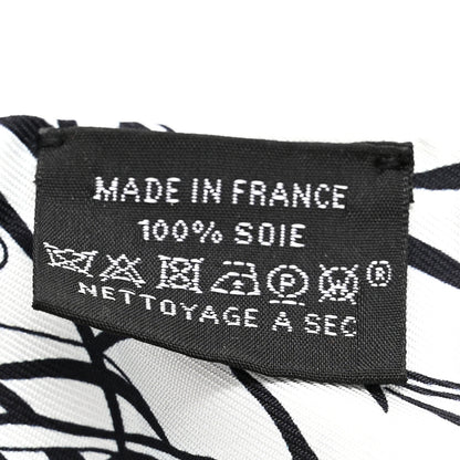 Hermes Silk Jungle Love Rainbow Twilly Gris Black White 4 of 4