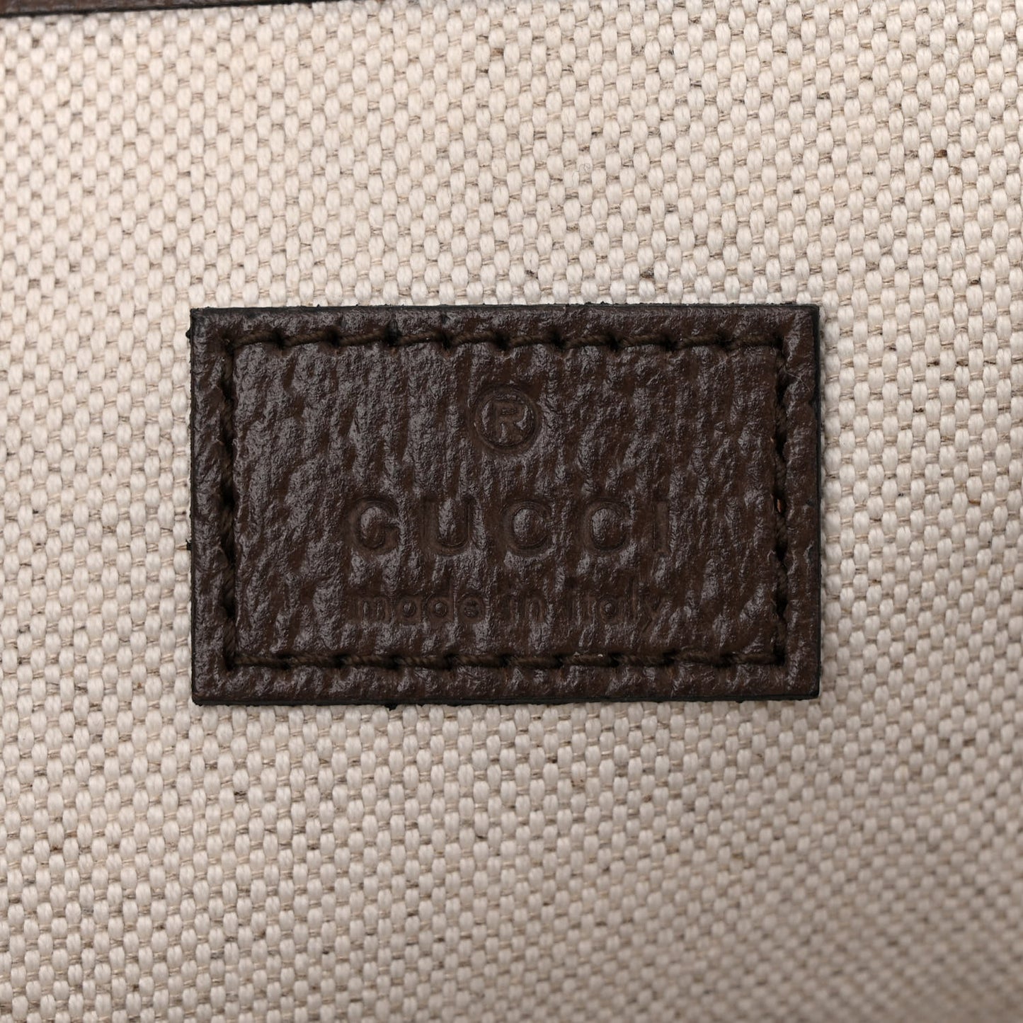 GG Supreme Monogram Textured Calfskin Small Ophidia Shoulder Tote Bag Beige Ebony New Acero