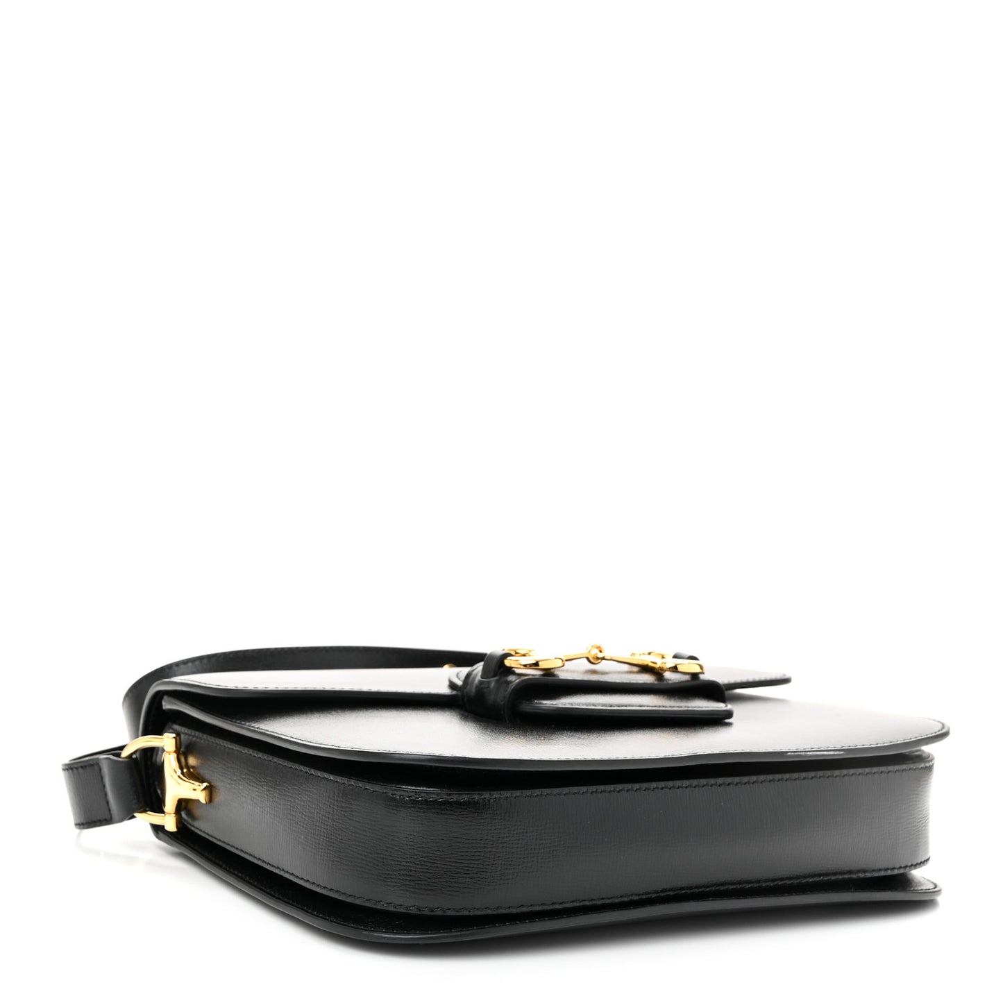 Azalea Calfskin Horsebit 1955 Shoulder Bag Black