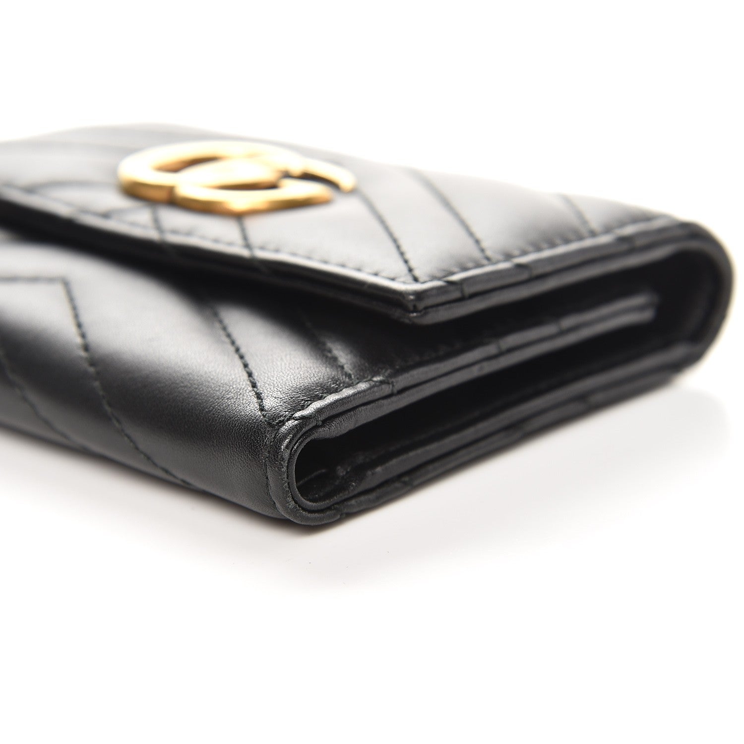 Gucci Calfskin Matelasse GG Marmont Wallet Black 10 of 10