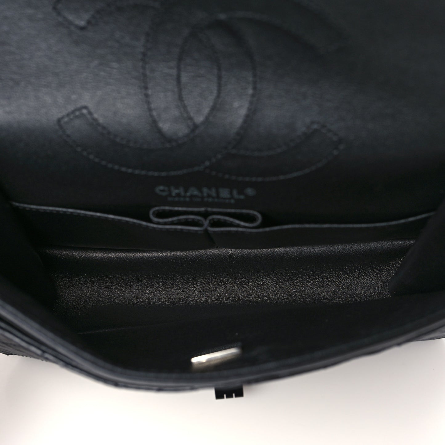 Aged Calfskin Quilted 2.55 Reissue 225 Flap So Black