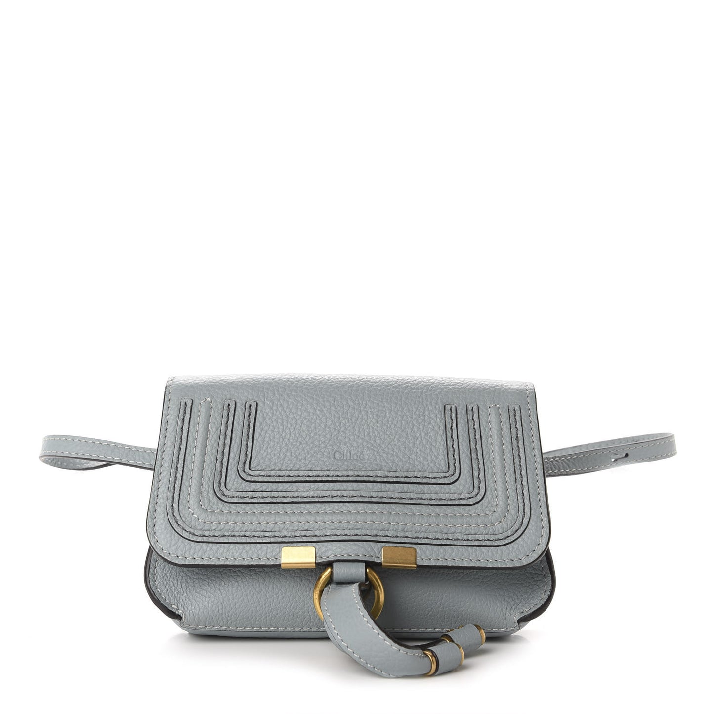 Calfskin Marcie Convertible Belt Bag Faded Blue