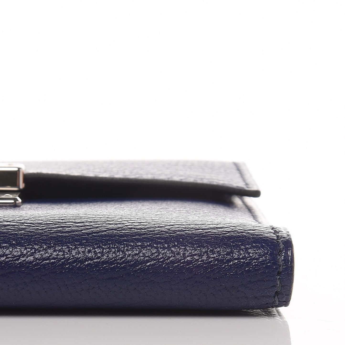 Chevre Mysore Mini Clic Card Holder Bleu Encre