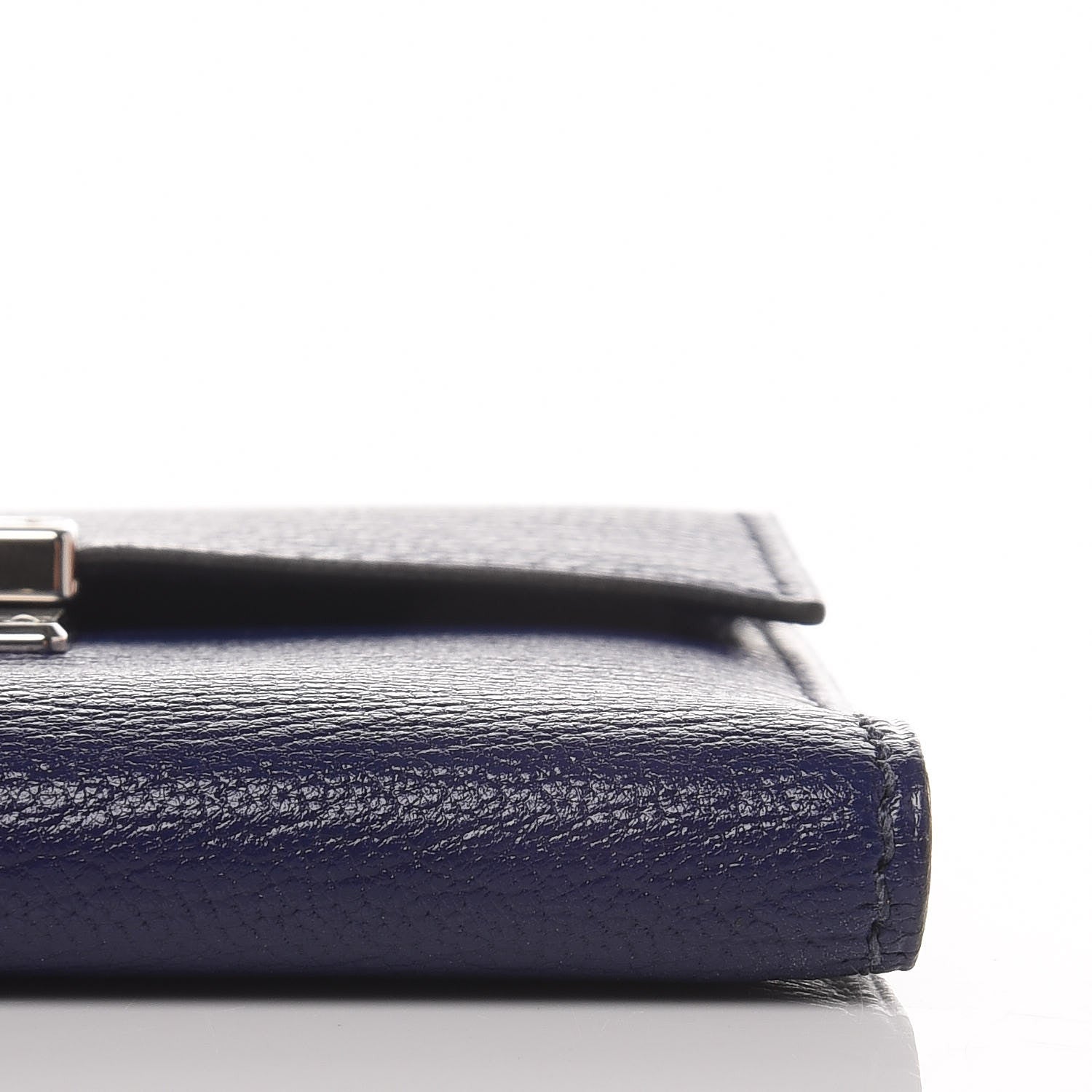 Hermes Chevre Mysore Mini Clic Card Holder Bleu Encre 10 of 11