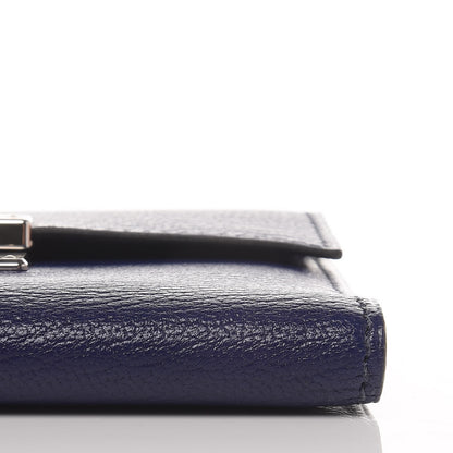 Hermes Chevre Mysore Mini Clic Card Holder Bleu Encre 10 of 11