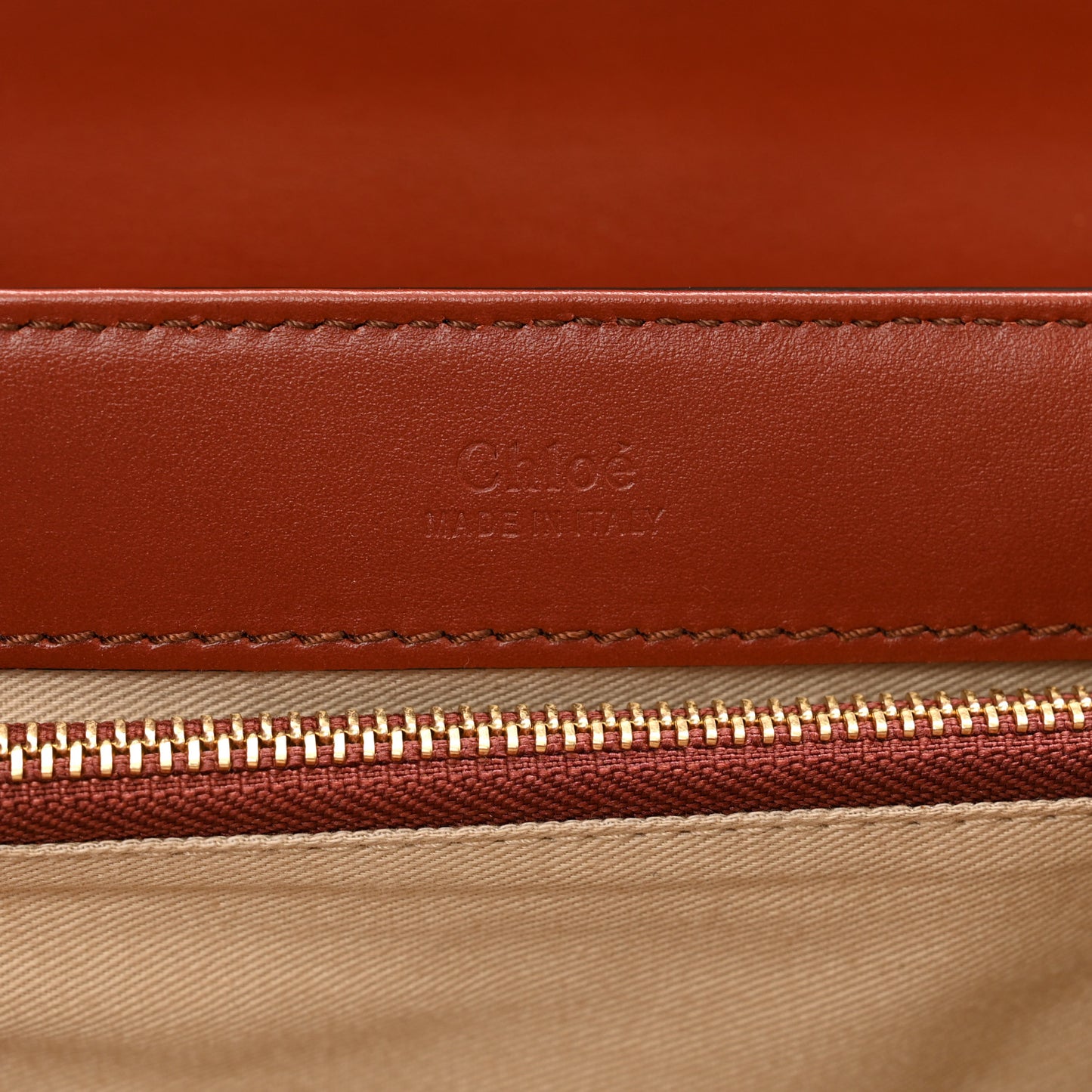 Calfskin Small C Double Carry Sepia Brown