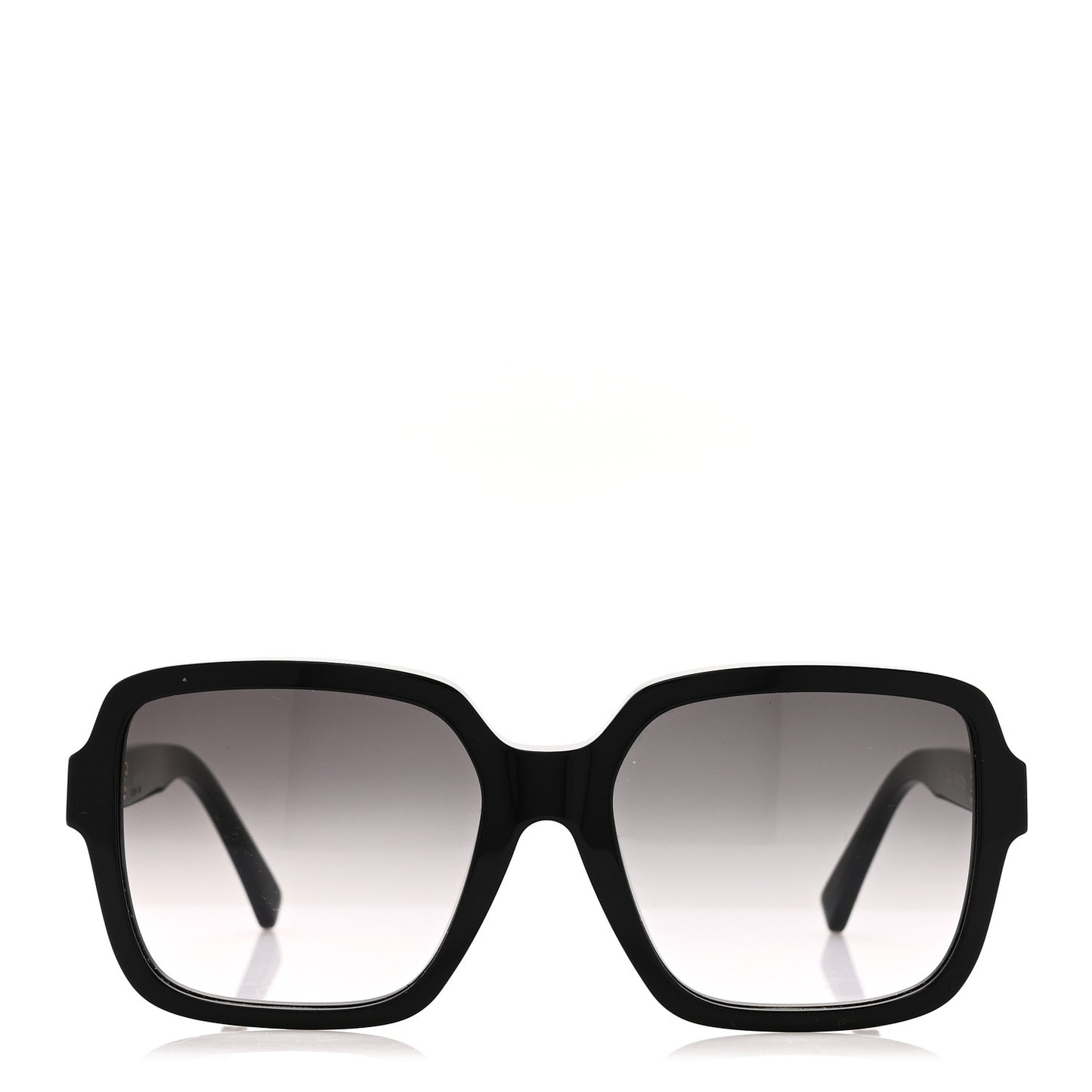 Acetate Square Sunglasses Black Black