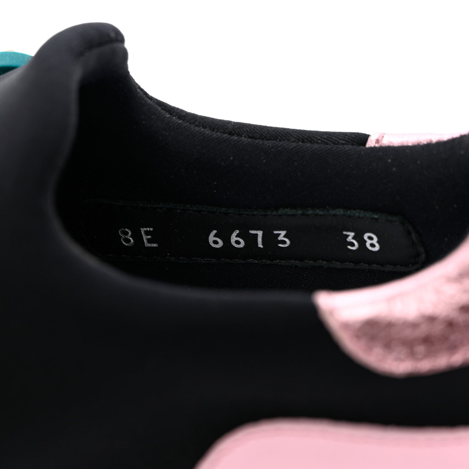 Fendi Neoprene Studded Fun Fair Scuba Sneakers 38 Pink Multicolor 6 of 16