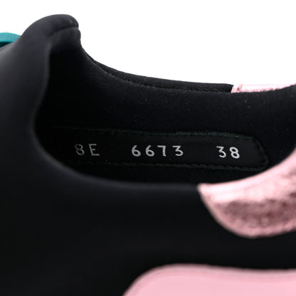 Fendi Neoprene Studded Fun Fair Scuba Sneakers 38 Pink Multicolor 6 of 16