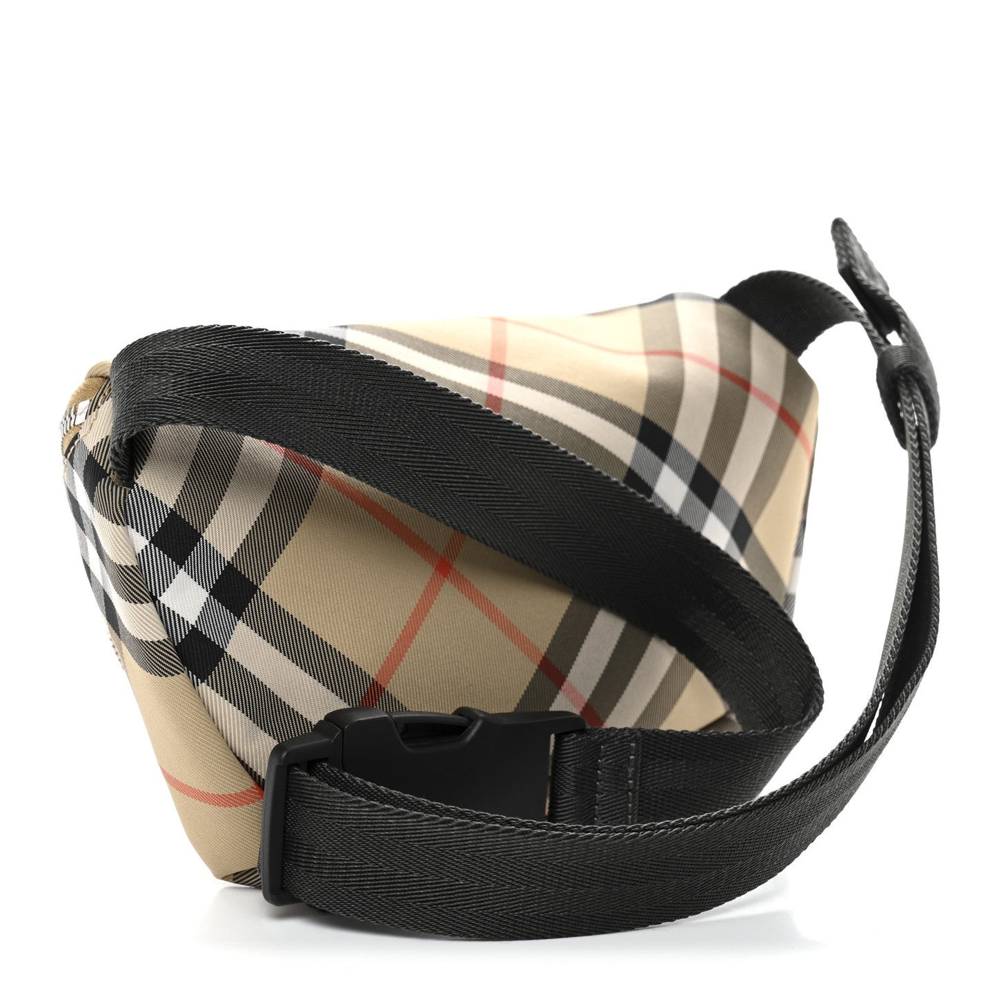 Small Check Belt Bag Sand Biege
