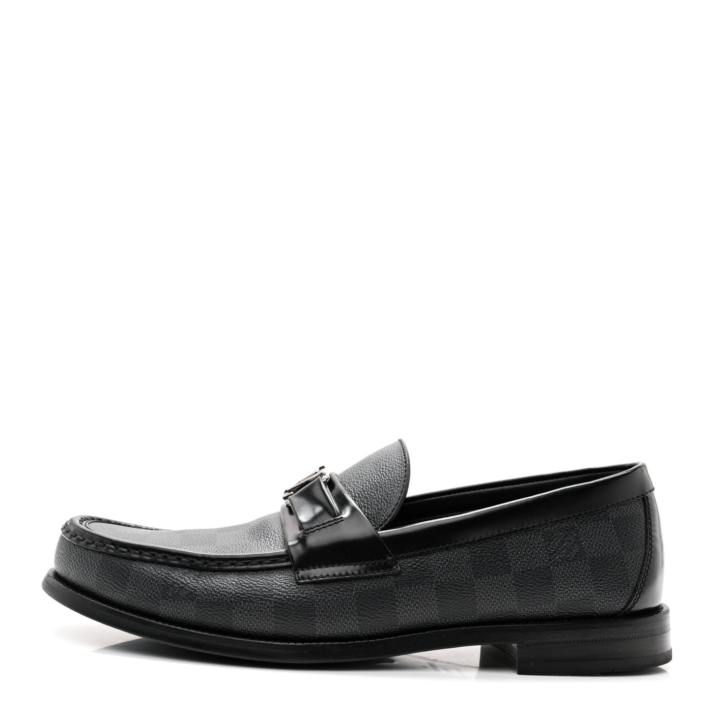 Damier Graphite Calfskin Mens Major Loafers 8