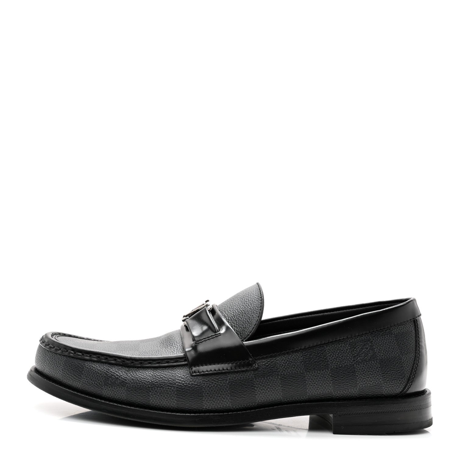 Louis Vuitton Damier Graphite Calfskin Mens Major Loafers 8 1 of 10