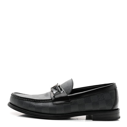 Louis Vuitton Damier Graphite Calfskin Mens Major Loafers 8 1 of 10
