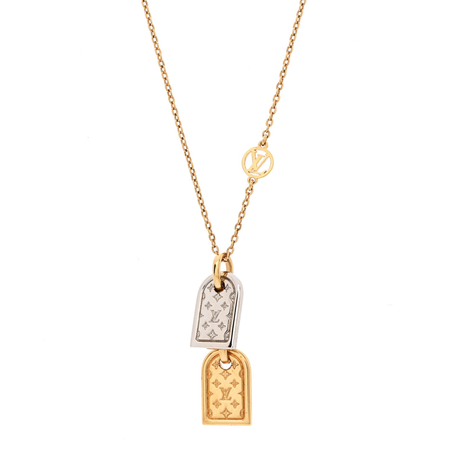 Nanogram Name Tag Necklace Gold